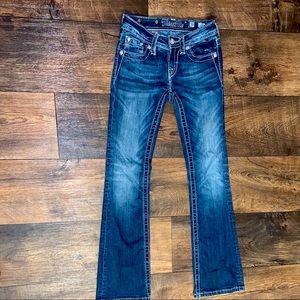 Miss Me Skinny Jeans Girls Size 10 Bootcut